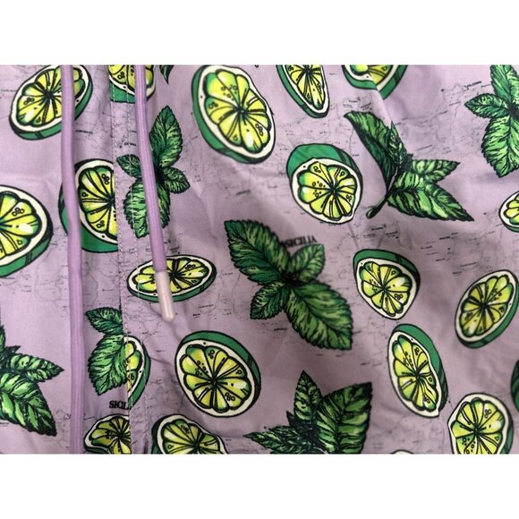 Warren Webber Swim Trunks Lemons Purple Background Drawstring Back Pocket Size 2 - Picture 8 of 8